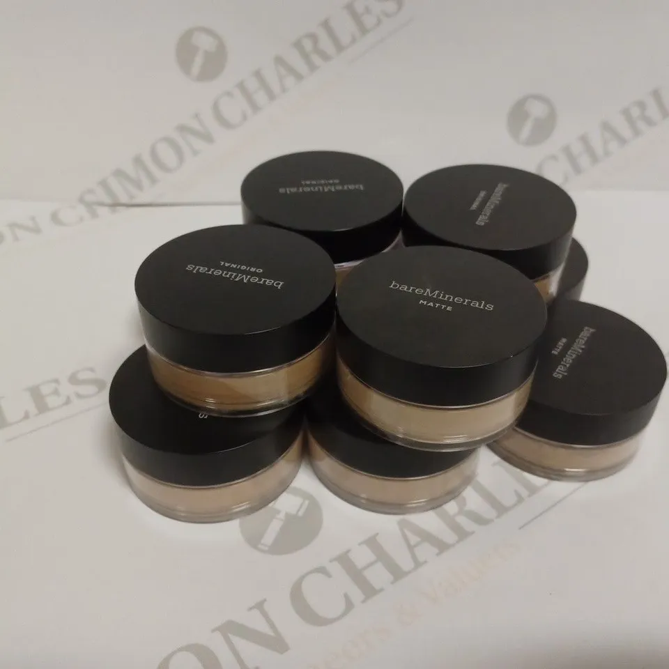 LOT OF 10 BARE MINERALS MATTE FOUNDATION - ASSORTED SHADES