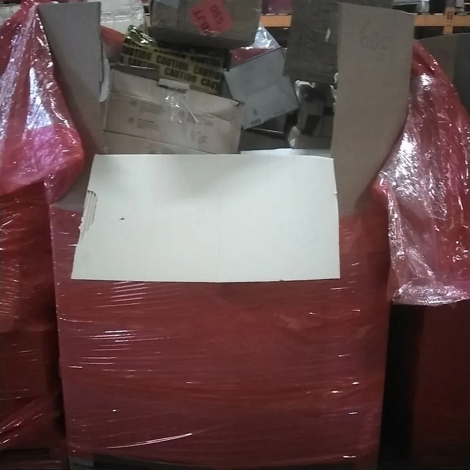 PALLET OF HOUSEHOLD ITEMS TO INCLUDE PATIO HEATER, FLUORESCENT LAMP,RUCKSACK,PEDAL PIANO AND OTHER ASSORTED ITEMS...