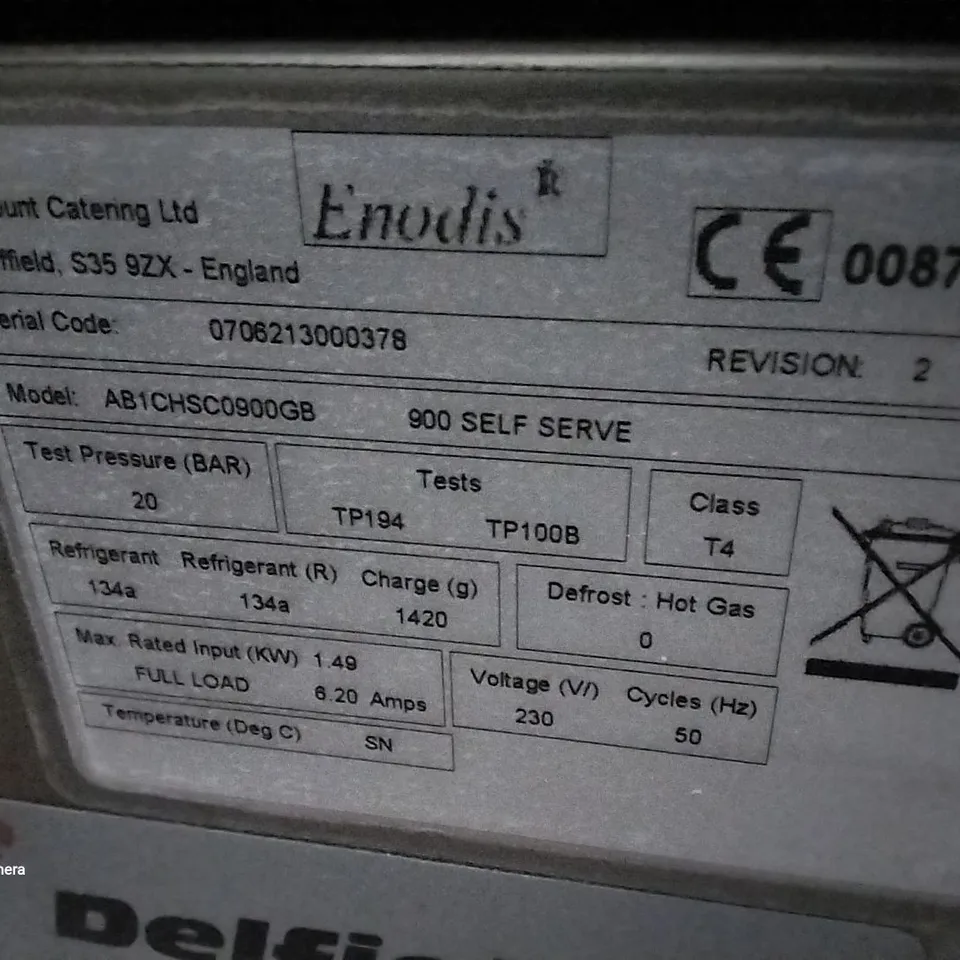 DELFIELD AB1CHSC0900GB DISPLAY FRIDGE