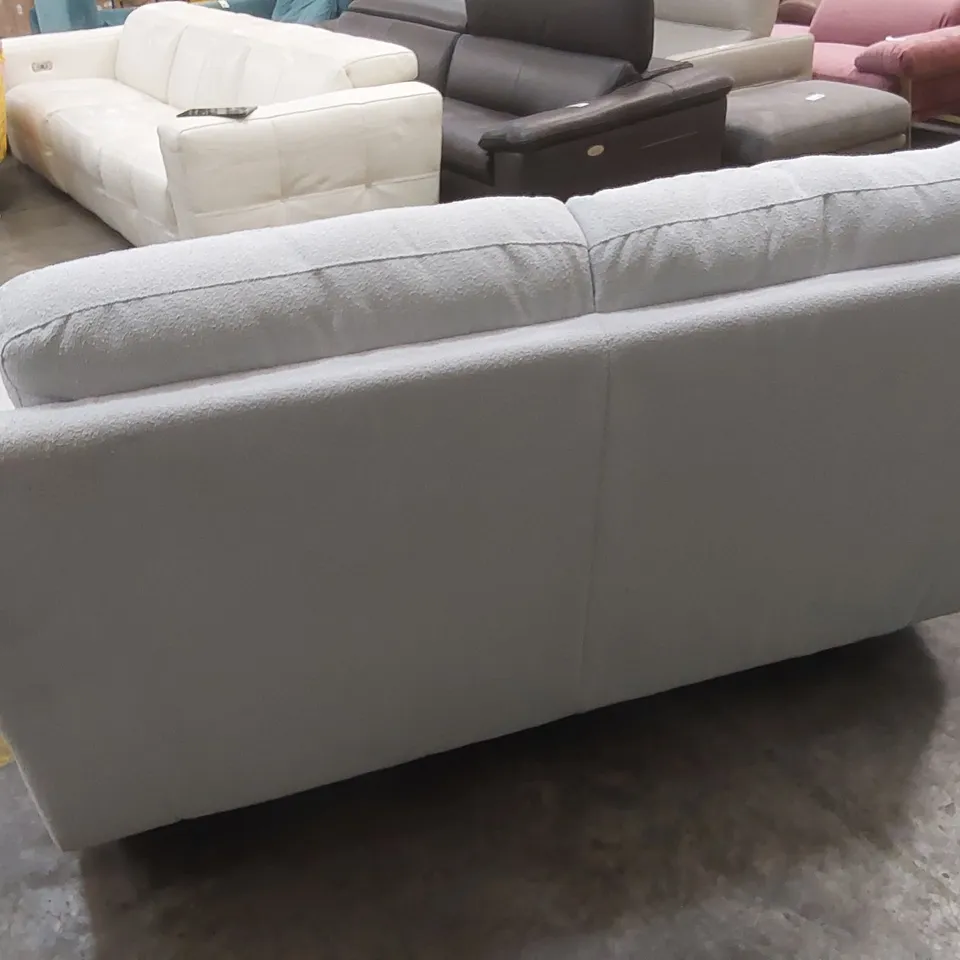 QUALITY DESIGNER ITALIAN MADE 2 SEATER FABRIC SOFA - ICE