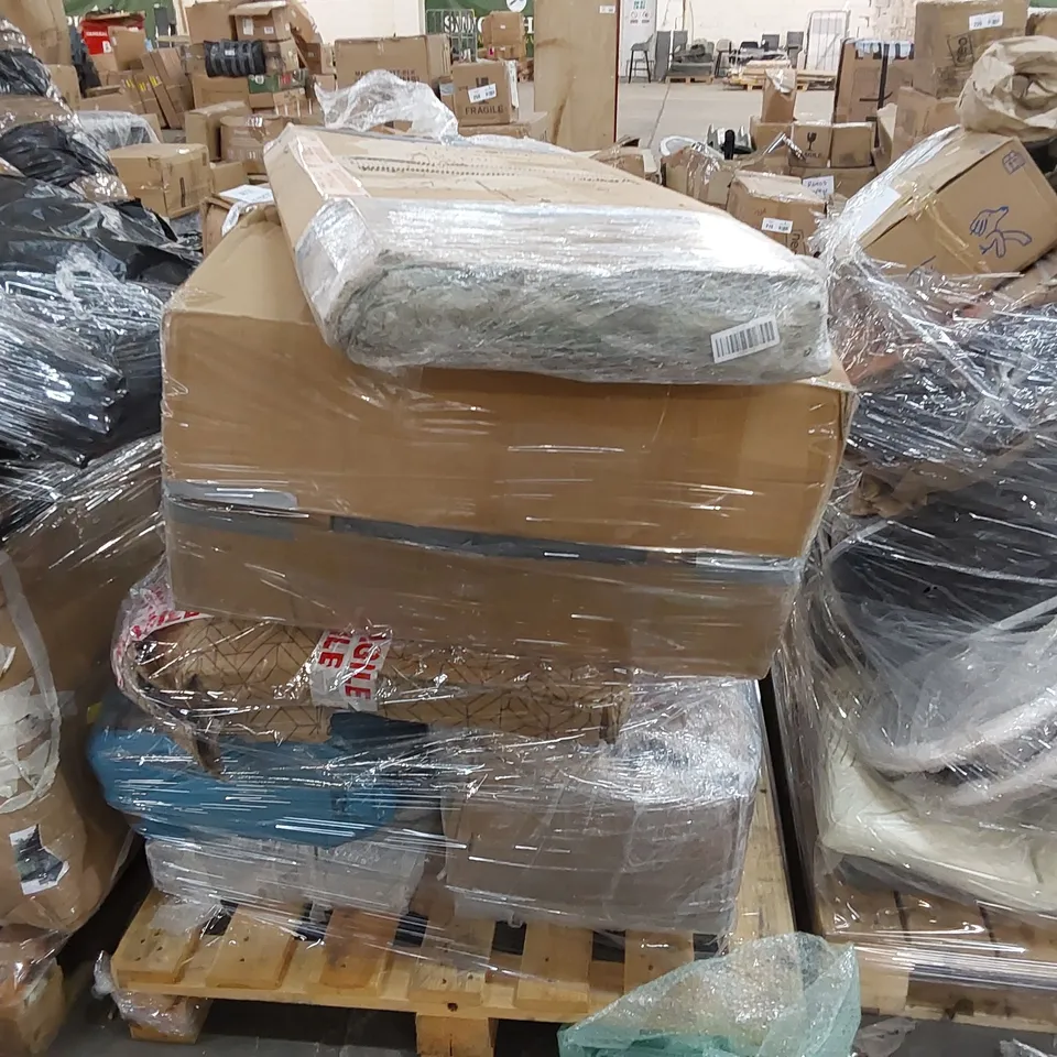 PALLET OF ASSORTED FURNITURE PARTS/CONSUMER PRODUCTS 