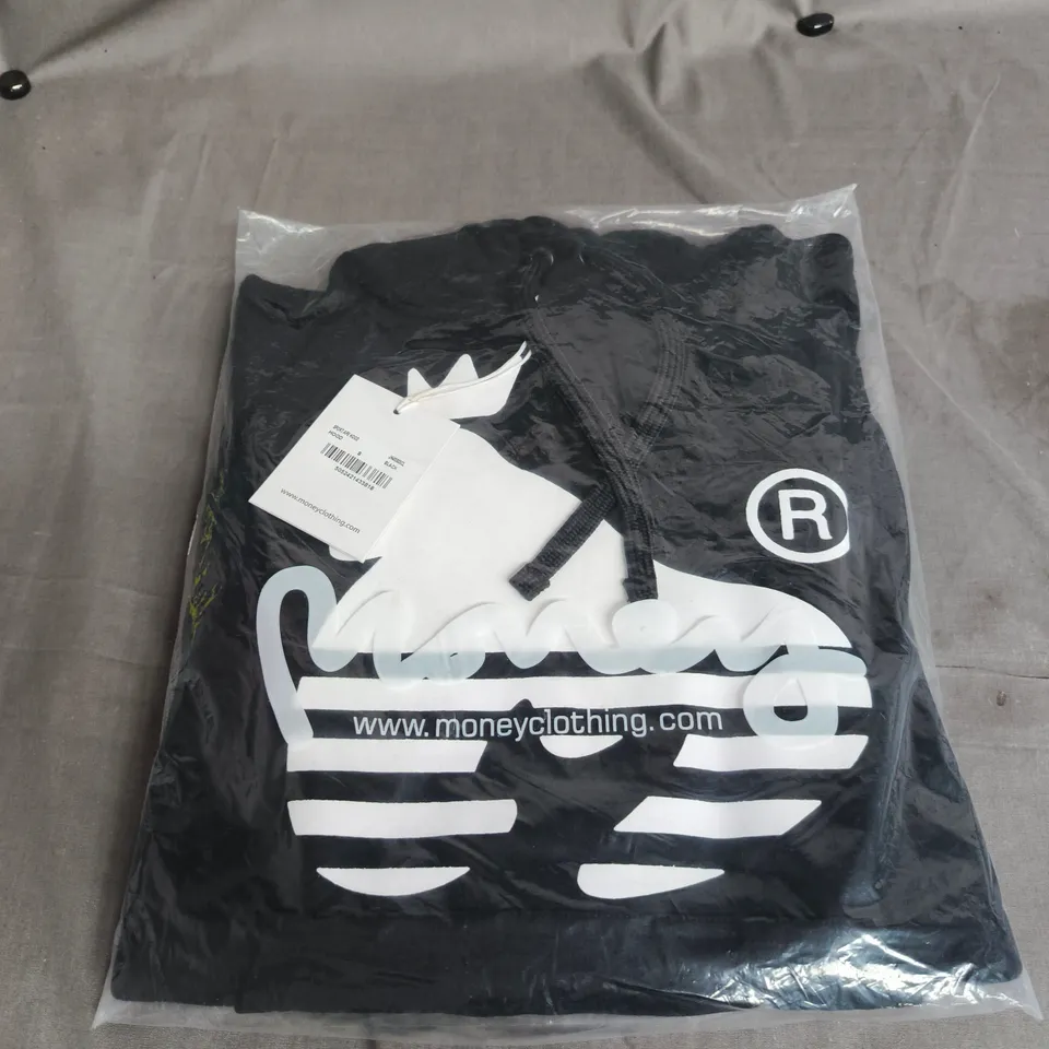 MONEY CLOTHING SPORT APE HOODED SWEATSHIRT – BLACK, SIZE S