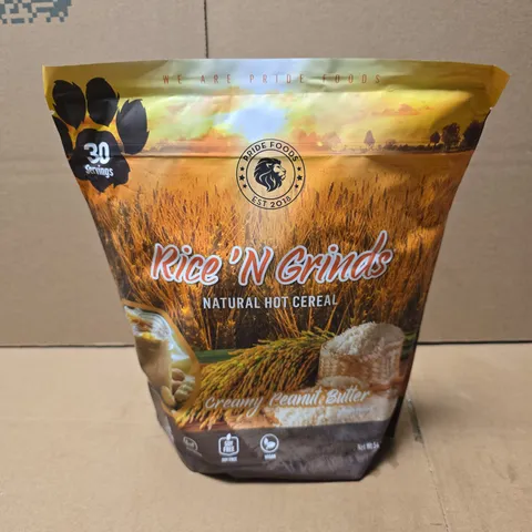 RICE 'N GRINDS NATURAL HOT CEREAL - CREAMY PEANUT BUTTER - 1.5KG