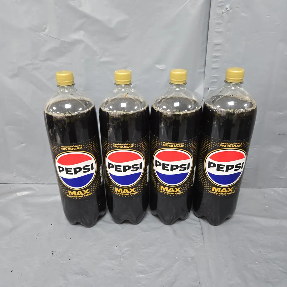 4X PEPSI MAX CAFFEINE FREE 2L 