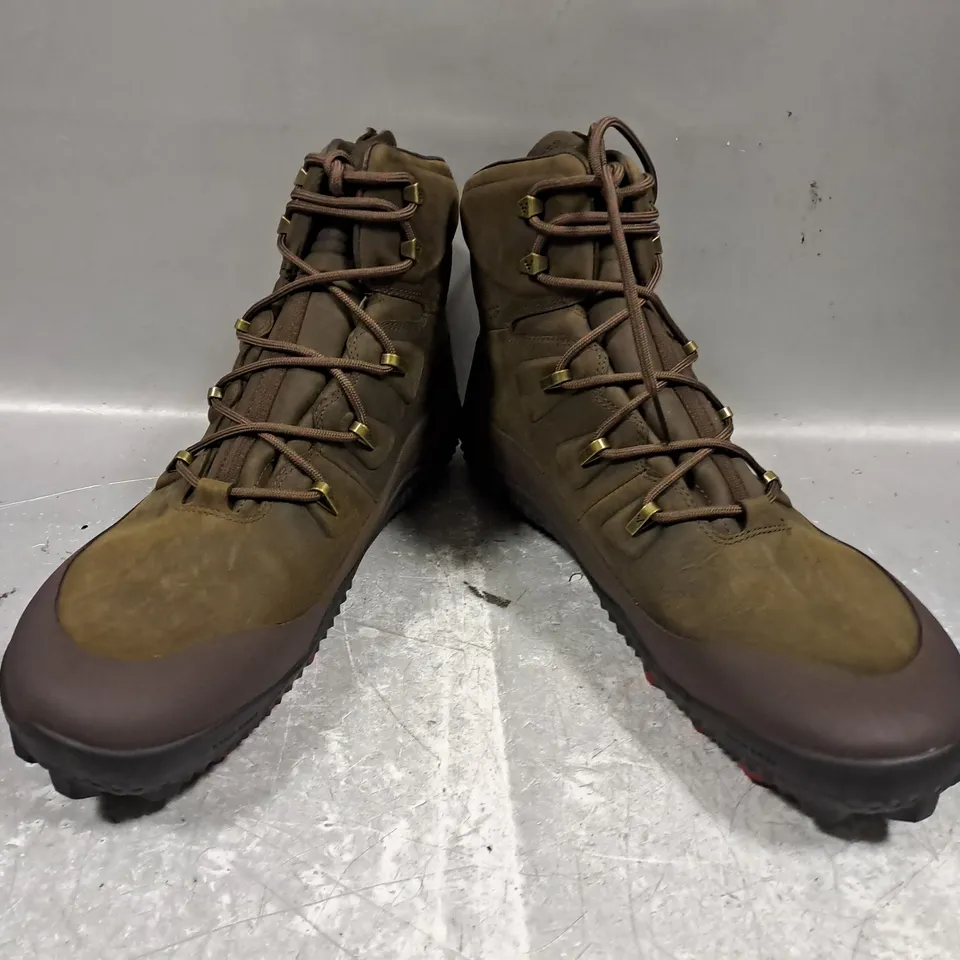 BOXED PAIR OF VIVO BAREFOOT TRACKER WINTER II SG MEN'S SHOES ANKLE BOOTS IN RUSTIC BROWN UK SIZE 11