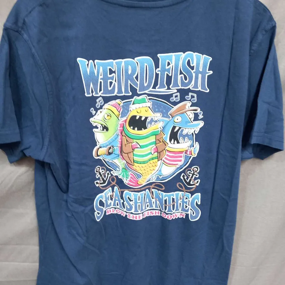 WEIRDFISH SEA SHANTIES HERITAGE WASH ARTIST TEE SIZE L