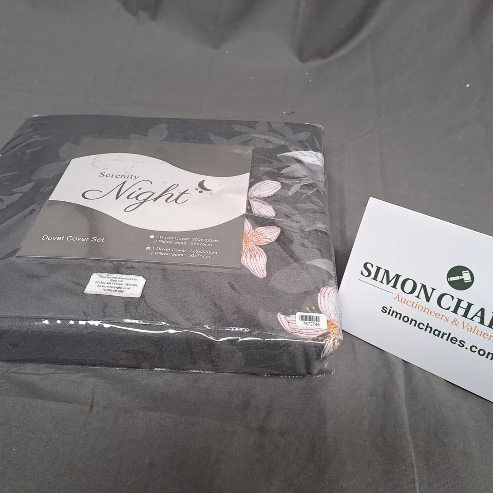 SEALED SERENITY NIGHT DUVET COVER SET - 225 X 220CM