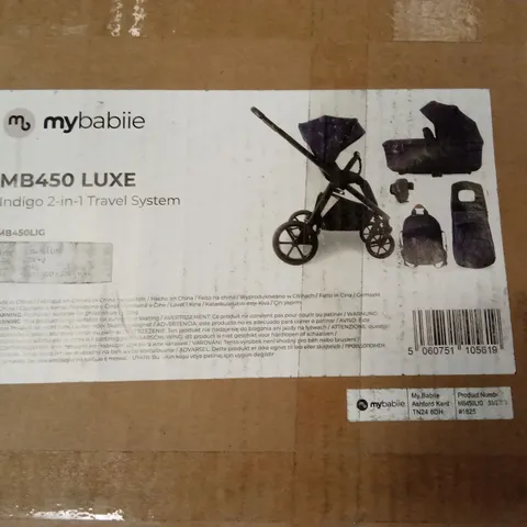 BOXED MYBABIIE MB450 LUXE INDIGO STROLLER (1 BOX)