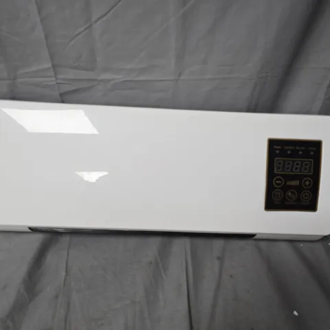 WHITE AIR CONDITIONER UNIT WITH DIGITAL CONTROL PANEL (WALL-MOUNTED)