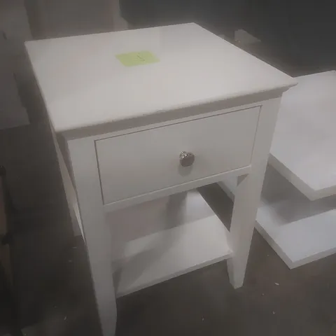 BEDSIDE TABLE WITH DRAW - WHITE