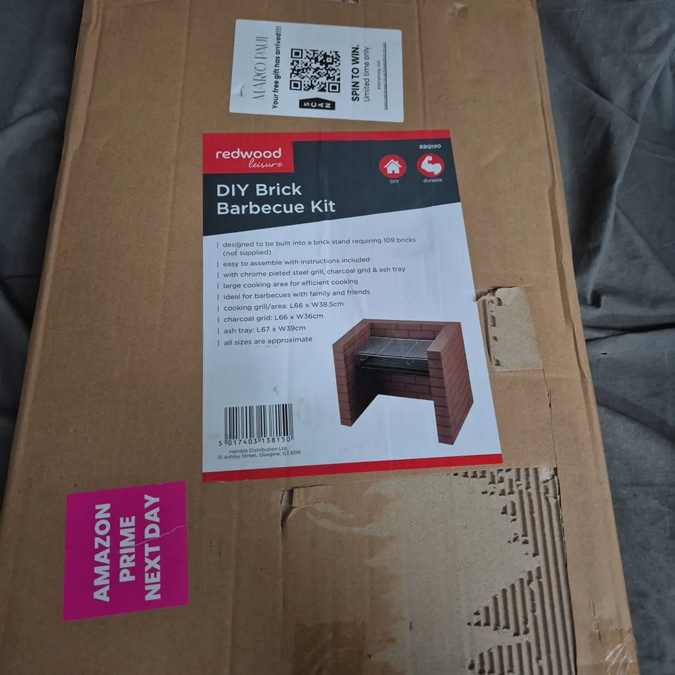 REDWOOD LEISURE DIY BRICK BARBECUE KIT