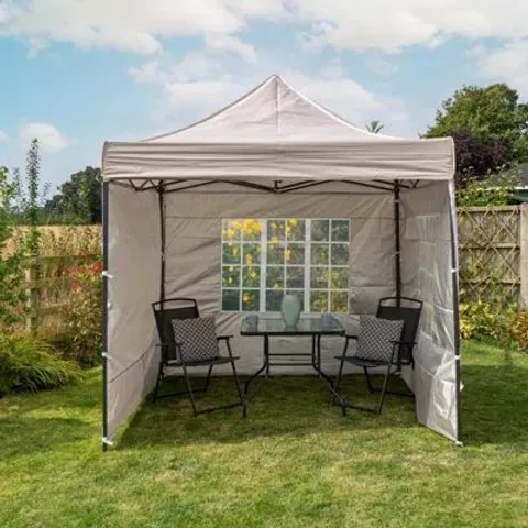 BOXED 2.5×2.5M WATERPROOF GAZEBO WITH SIDE PANELS