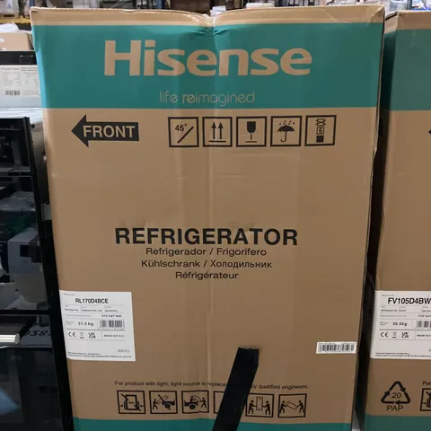 BOXED HISENSE RL170D4BCE UNDER COUNTER FRIDGE 