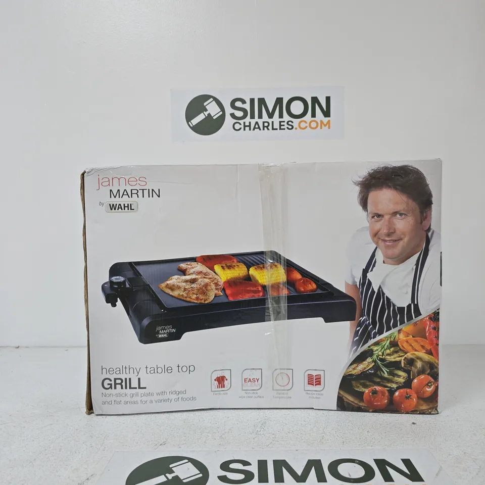 JAMES MARTIN BY WAHL HEALTHY TABLE TOP GRILL – BOXED