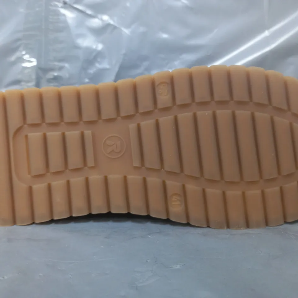 PAIR OF RIEKER HIGH TOP TRAINERS IN TAN SIZE 7.5