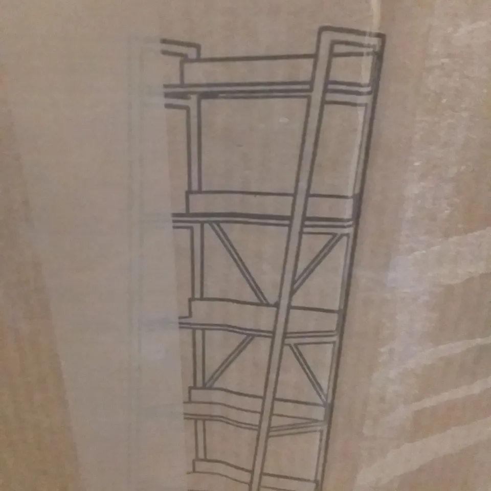 BOXED URBAN BOOKSHELF - WOODGRAIN