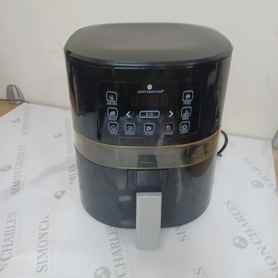 BOXED COOK'S ESSENTIALS 4L AIR FRYER IN BLACK