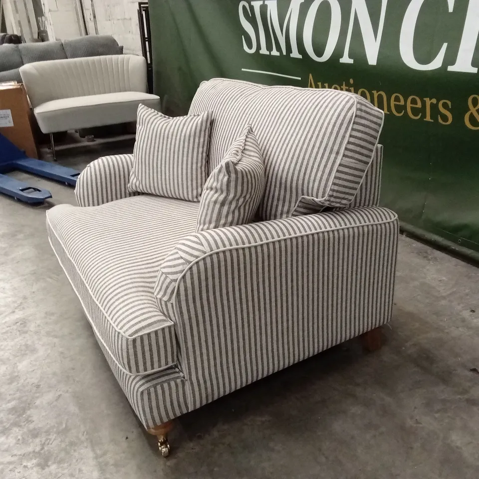 BAY STRIPE SNUGGLE CHAIR RRP £849