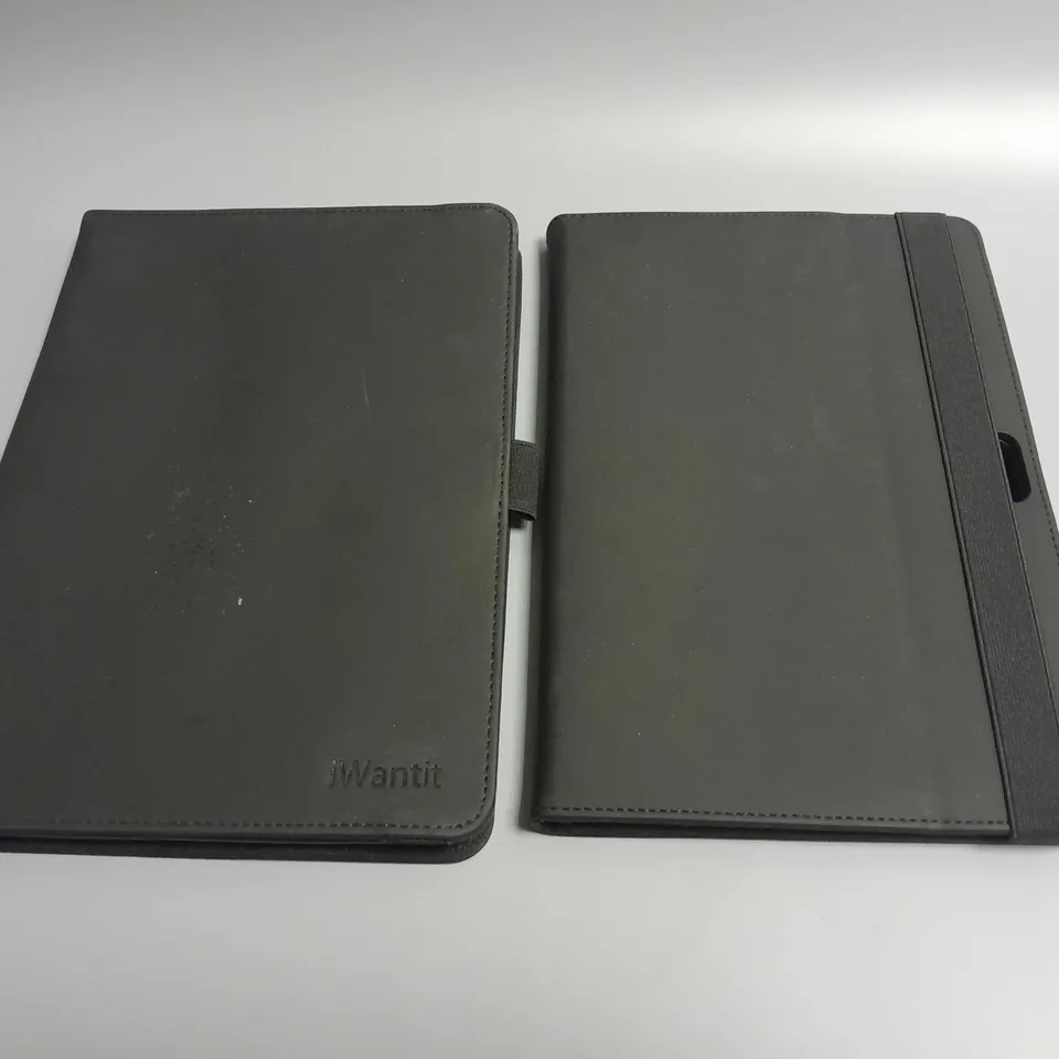 PAIR OF BLACK FOLIO TABLET CASES