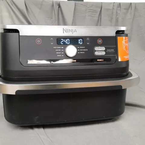BOXED NINJA 10.4L FOODI FLEXDRAWER DUAL AIR FRYER AF500UK IN BLACK