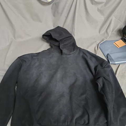 ACNE STUDIOS BLACK HOODIE STOCKHOLM 1996 PRINT UK S