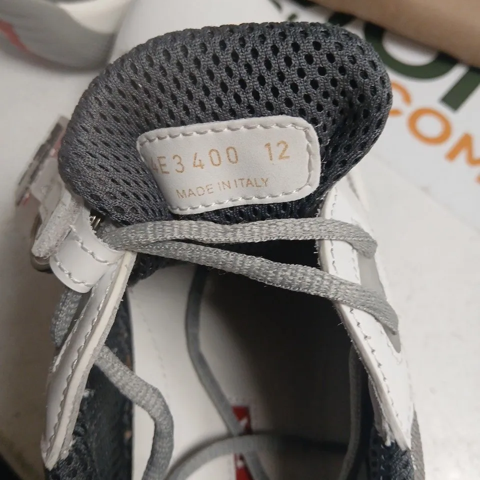 PRADA TRAINERS – WHITE/GRAY MESH – SIZE 12