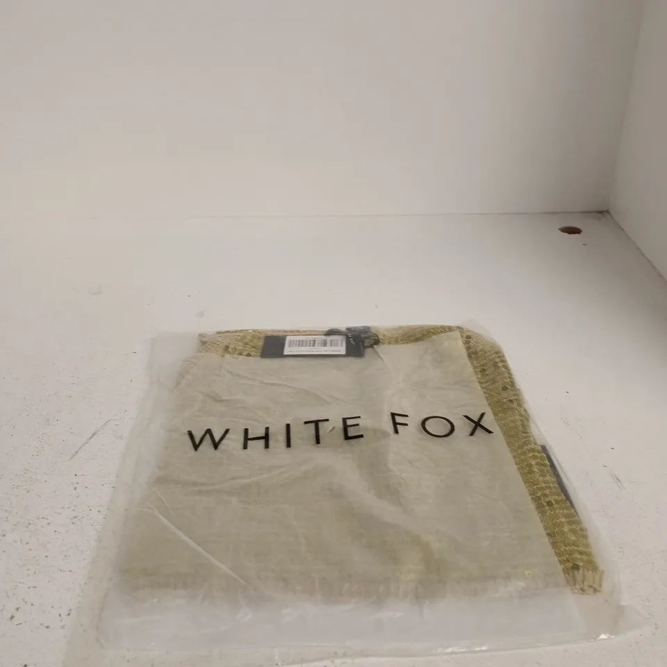 WHITE FOX SWEET LIKE THAT SEQUIN KNIT TOP – PISTACHIO, UK SIZE M