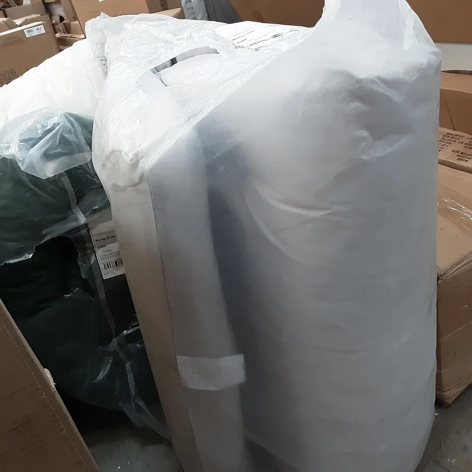 WRAPPED FUTTON MATTRESS 76 IN LIGHT GREY STANDARD 