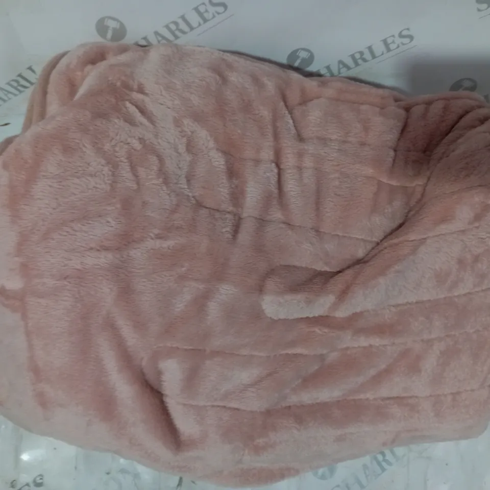 BOXED COZEE HOME VELVETSOFT HEATED THROW IN PINK
