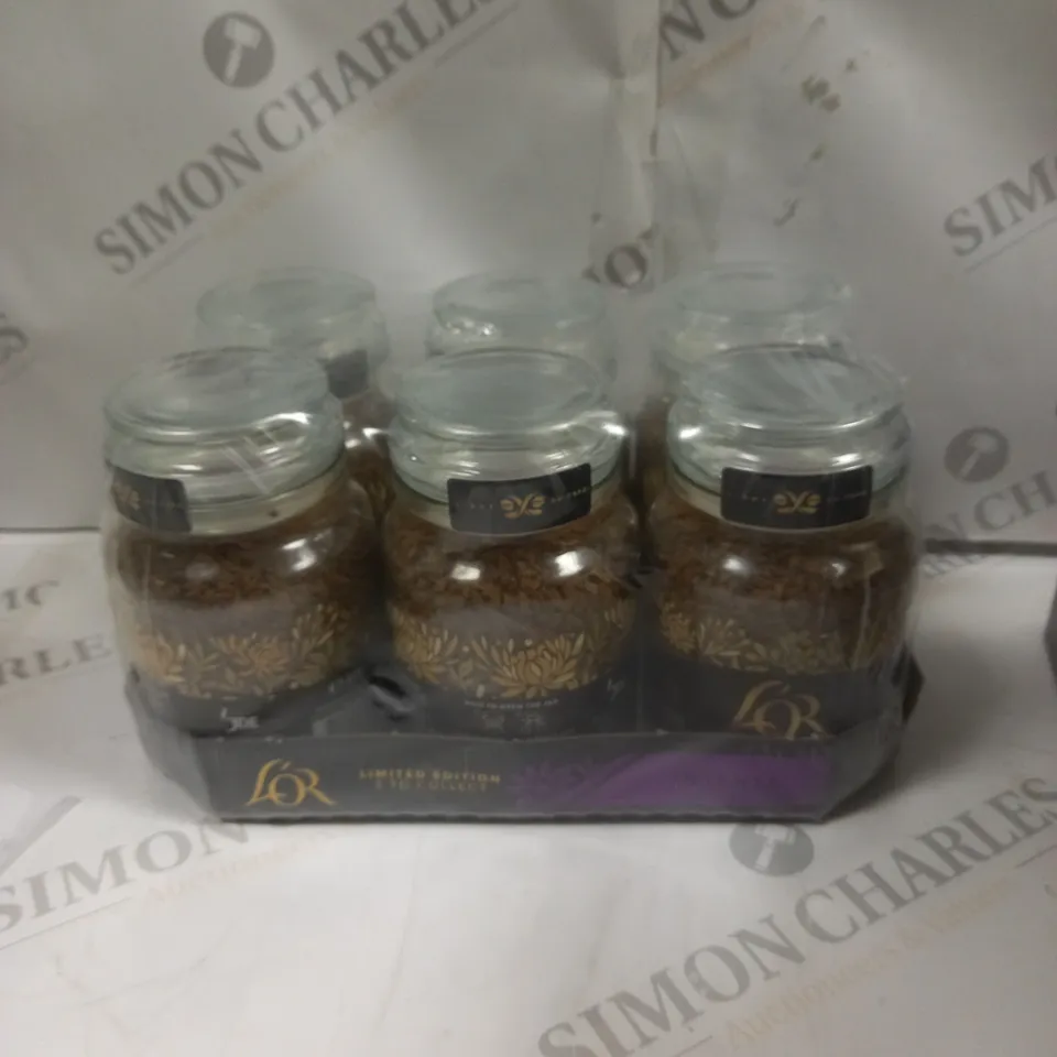 SEALED CASE OF 6 JARS OF L'OR LIMITED EDITION INTENSE COFFEE - 6 X 100G 