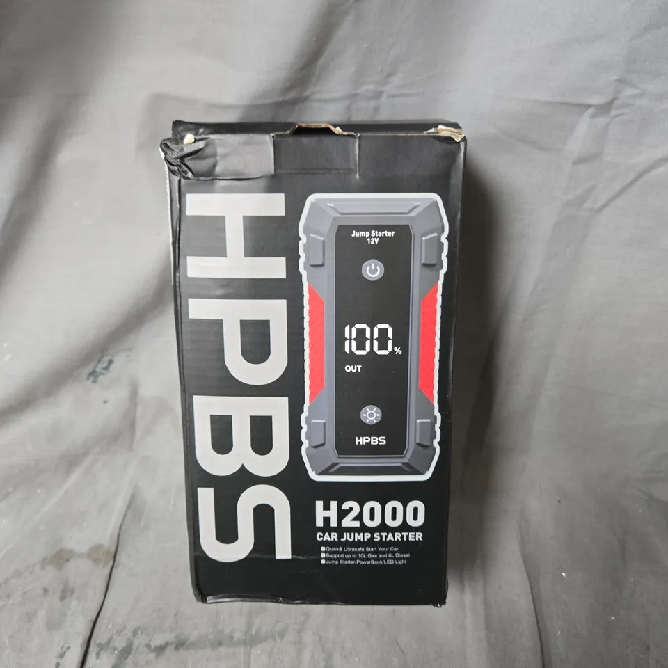 HPBS H2000 CAR JUMP STARTER – BOXED