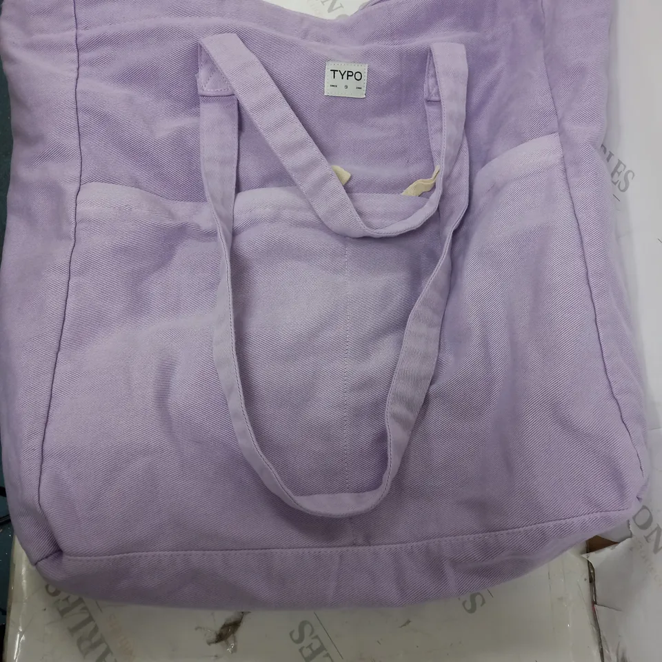 TYPO EXTRA LARGE PURPLE TOTE BAG