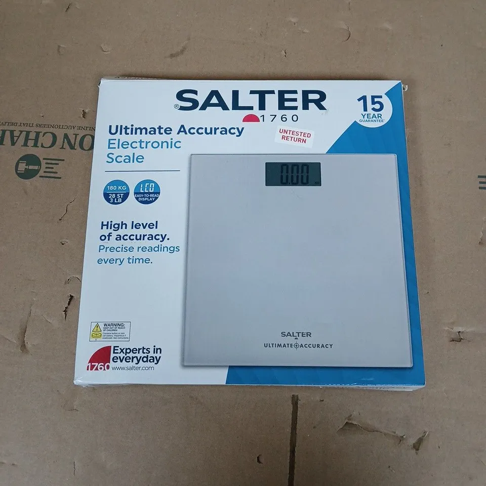 SALTER ULTIMATE ACCURACY ELECTRONIC SCALE 