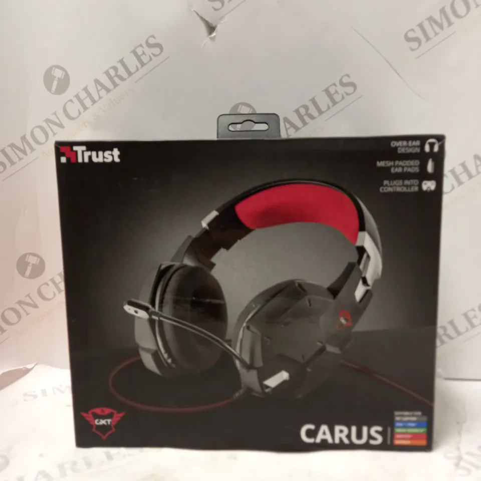 TRUST CARUS GAMING HEADSET IN BLACK 