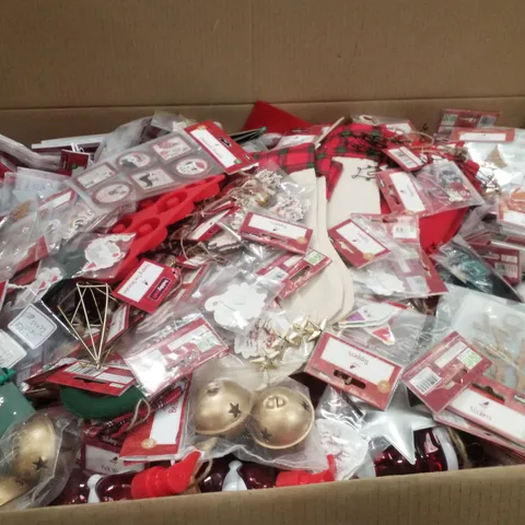 PALLET CONTAINING ASSORTED CHRISTMAS PRODUCTS & DECORATIONS INCLUDING CHRISTMAS CARD TOPPERS, CORK NUMBER STICKERS, PAW PRINT STOCKINGS & CHRISTMAS SOAP DISPENSERS