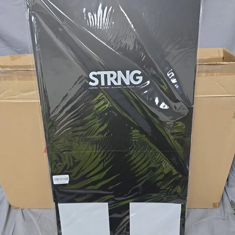 BOX OF APPROXIMATLEY 10 STRNG FITNESS BOARDS – BLACK GRAPHIC PRINT IN PROTECTIVE PACKAGING