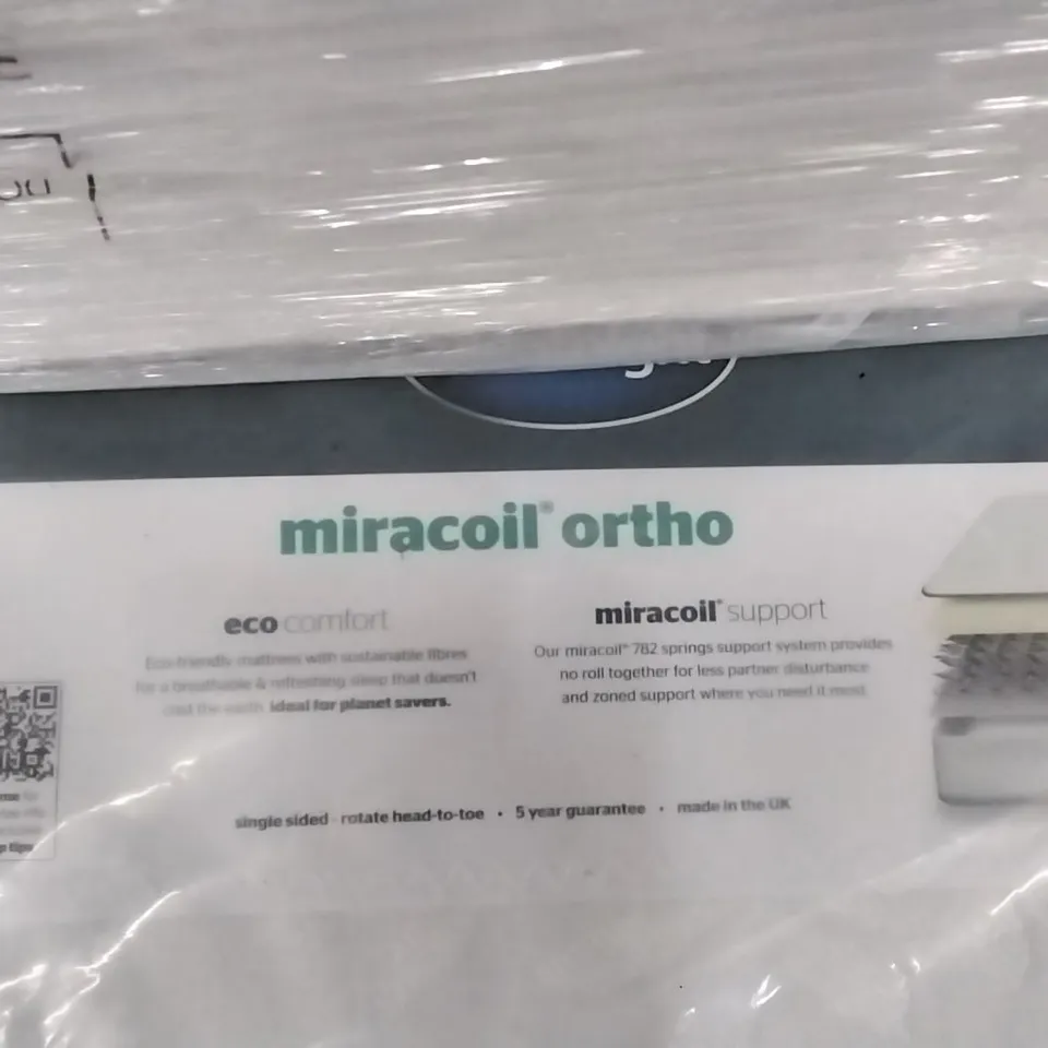 QUALITY BAGGED SILENTNIGHT MIRACOIL ORTHO 5FT MATTRESS 