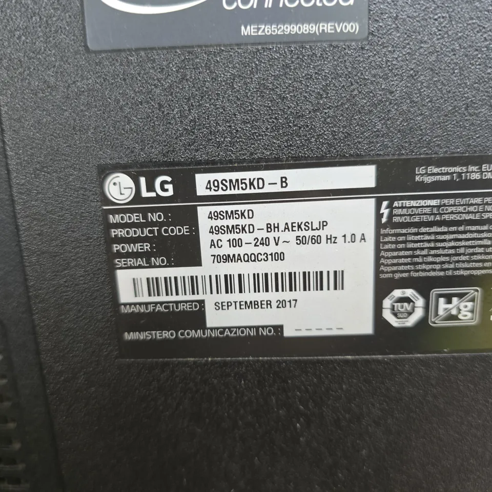LG 49SM5KD-B 49-INCH COMMERCIAL DISPLAY / SIGNAGE