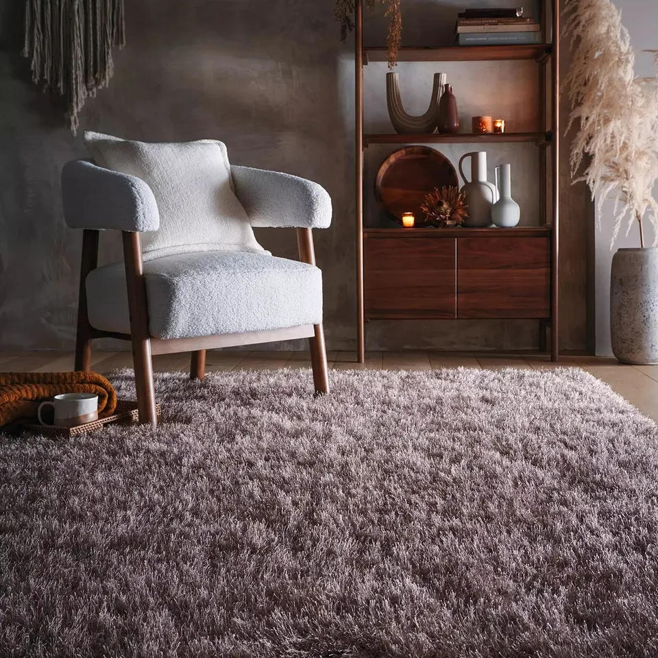 DECADENCE LUXURY SUPERSOFT RUG IN MINK (60X120CM) - COLLECTION ONLY