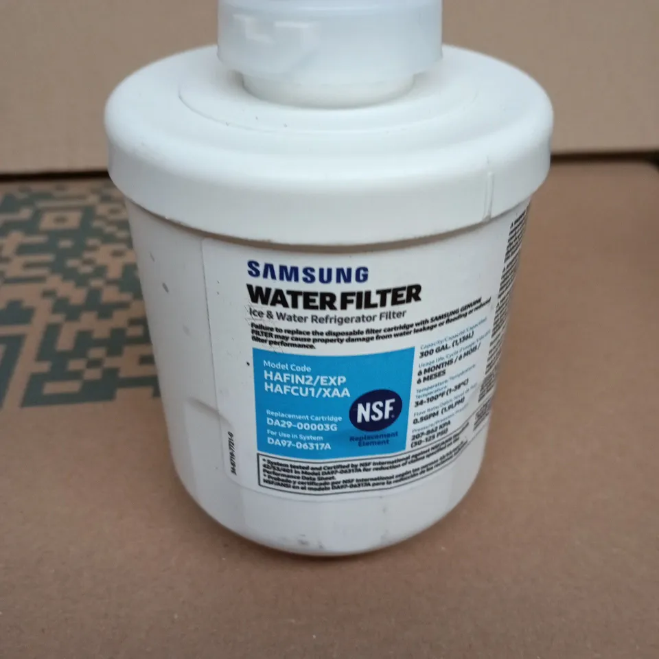 SAMSUNG WATER FILTER – ICE & WATER REFRIGERATOR REPLACEMENT CARTRIDGE (NSF)