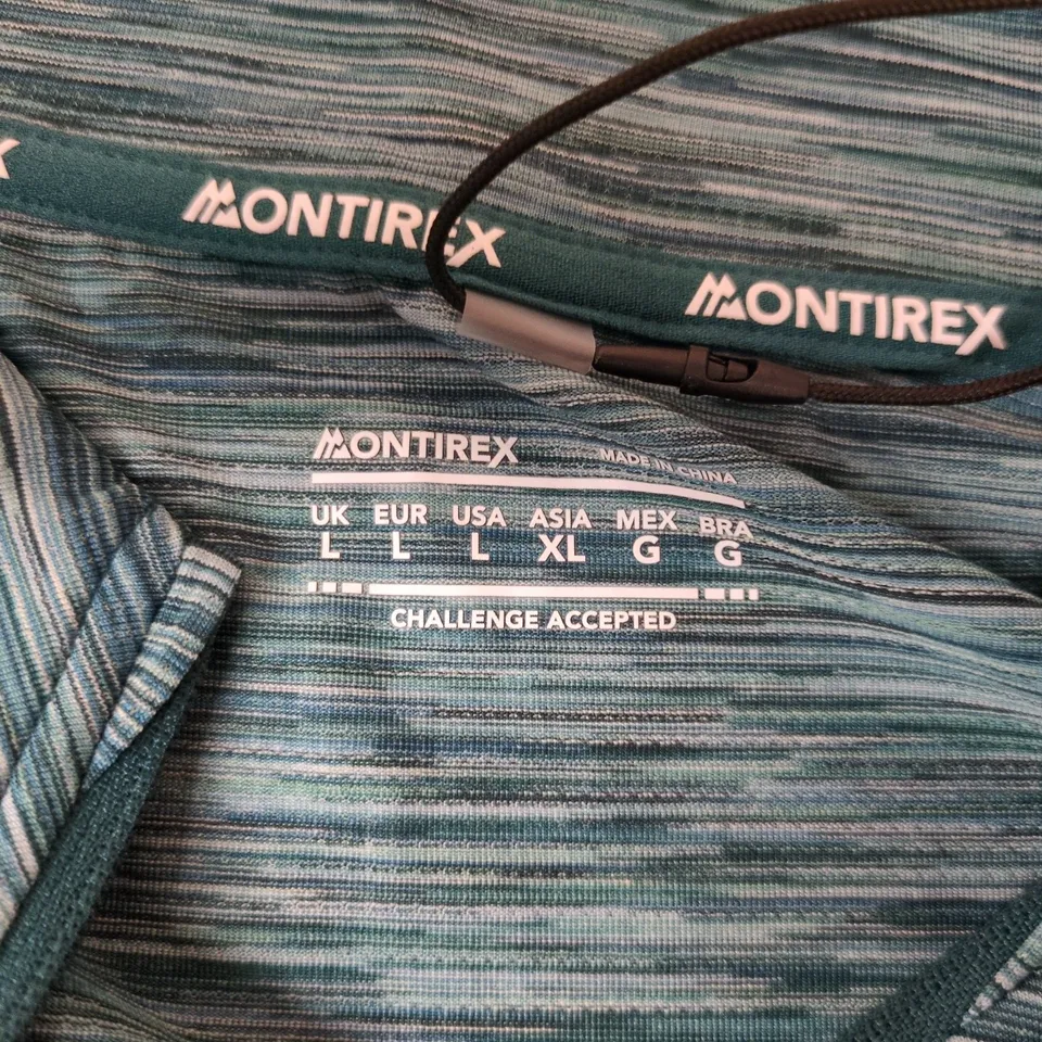 MONTIREX TRAIL 2.0 1/4 ZIP IN OCEAN ABYSS/STEEL TEAL - LARGE