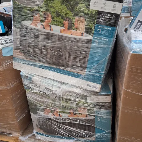 PALLET CONTAINING 4 ASSORTED LAY-Z-SPA HOT TUB RETURNS