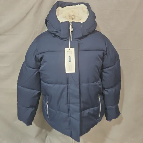 HOLLISTER WARMEST PUFFER JACKET – NAVY, SIZE L