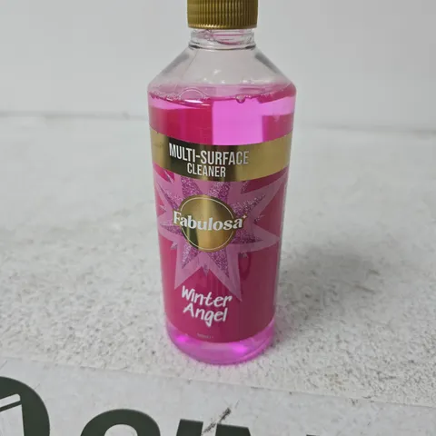 APPROXIMATELY 15 ASSORTED HOUSEHOLD LIQUIDS INCLUDING FABULOSA WINTER ANGEL AND FABULOSA ROUGE MULI SURFACE CLEANER