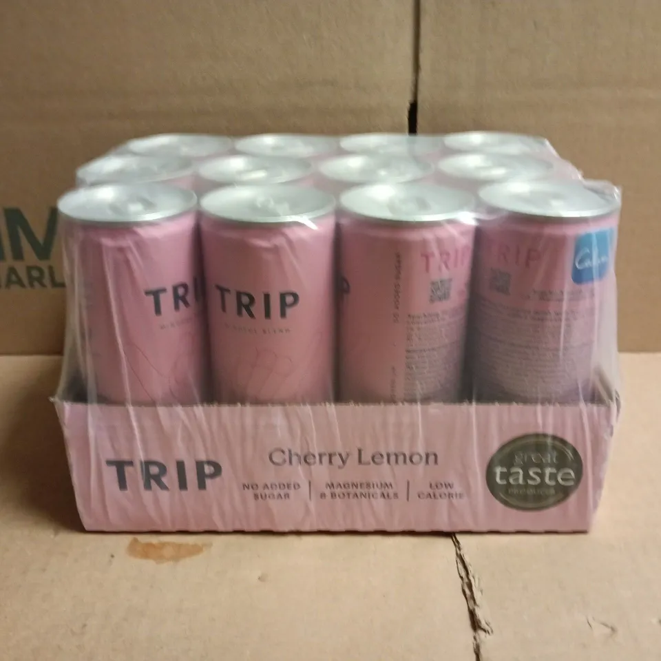 TRIP MINDFUL BLEND MULTIPACK (12 X 250ML CANS) - CHERRY LEMON FLAVOUR