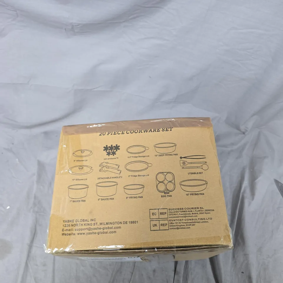 20 PIECE COOKWARE SET – BOXED (YASHE GLOBAL)