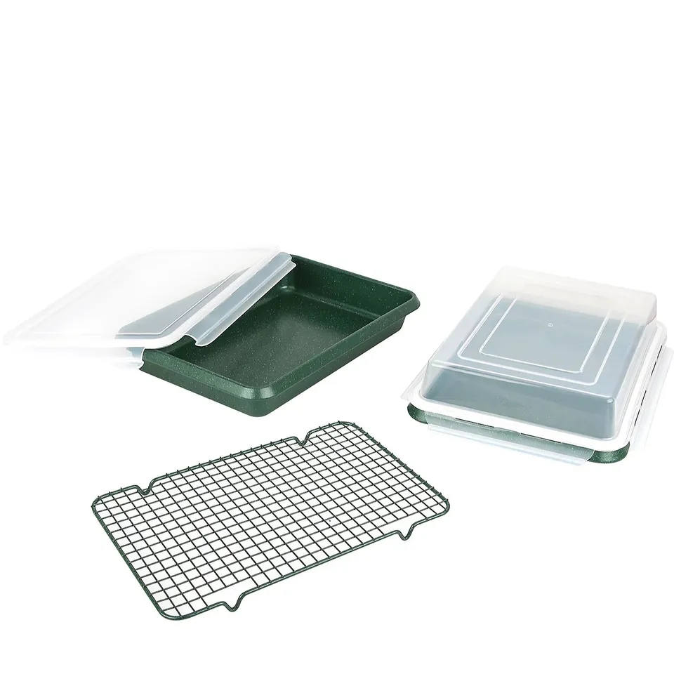 CURTIS STONE SET OF 2 ROAST AND BAKE STORE PANS