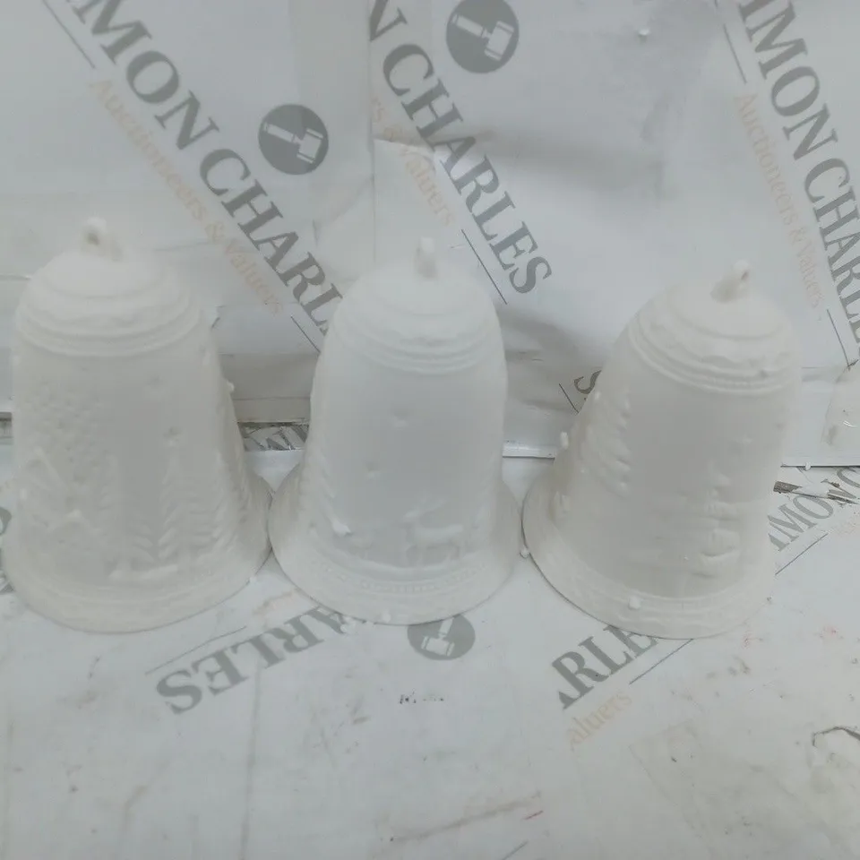 HOME REFLECTIONS PORCELAIN LIGHT UP SET OF 3 - BLACK