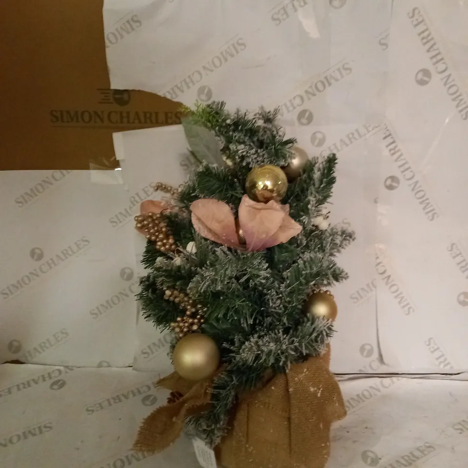 FROSTED ROSE TABLE TOP TREE RRP £29.99
