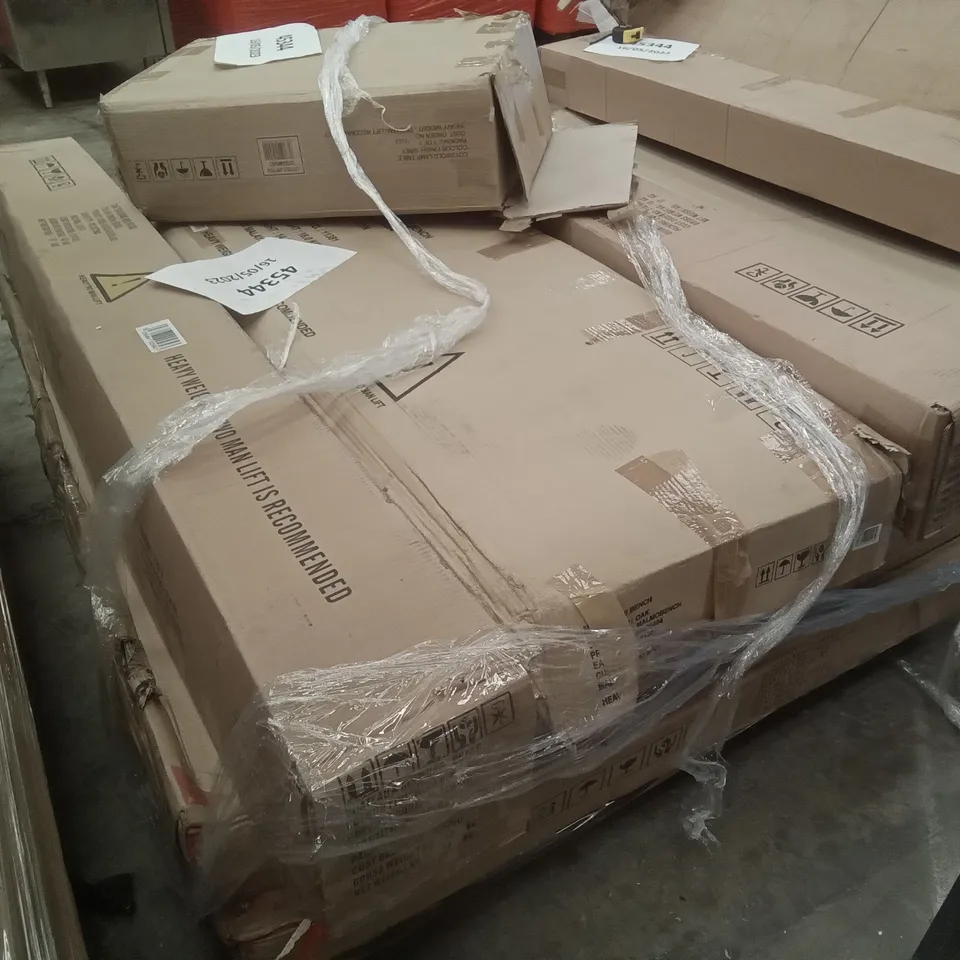PALLET OF ASSORTED FLAT PACK FURNITURE PARTS